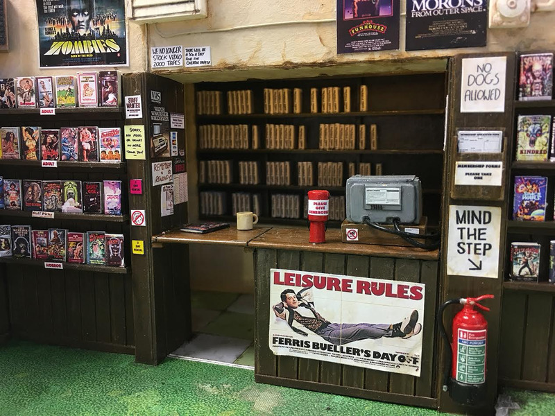 Illustration for article titled This Tiny Replica Video Store Offers Tiny '90s Nostalgia